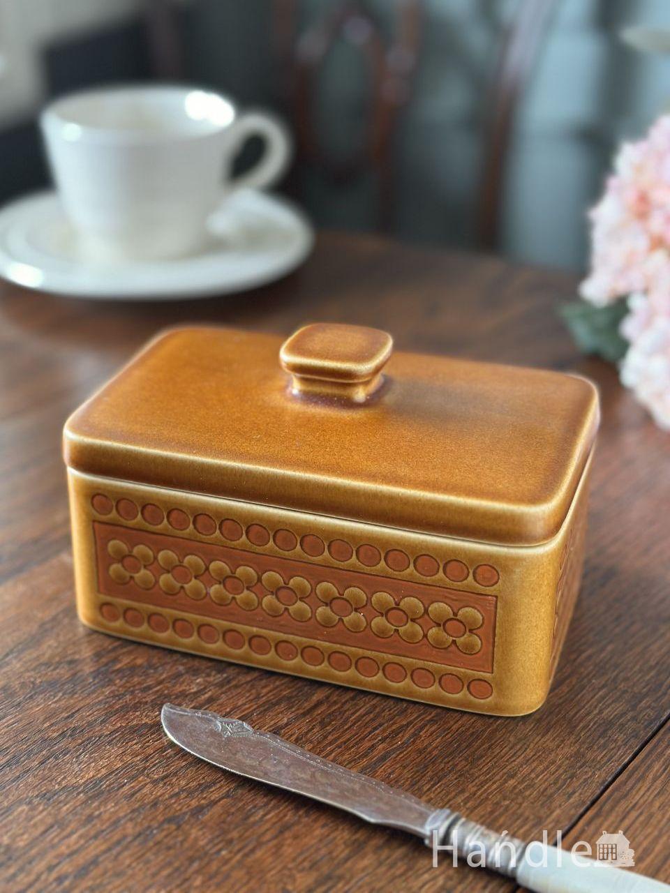 ホーンジーのアンティークのバターケース、HORNSEA「サフラン