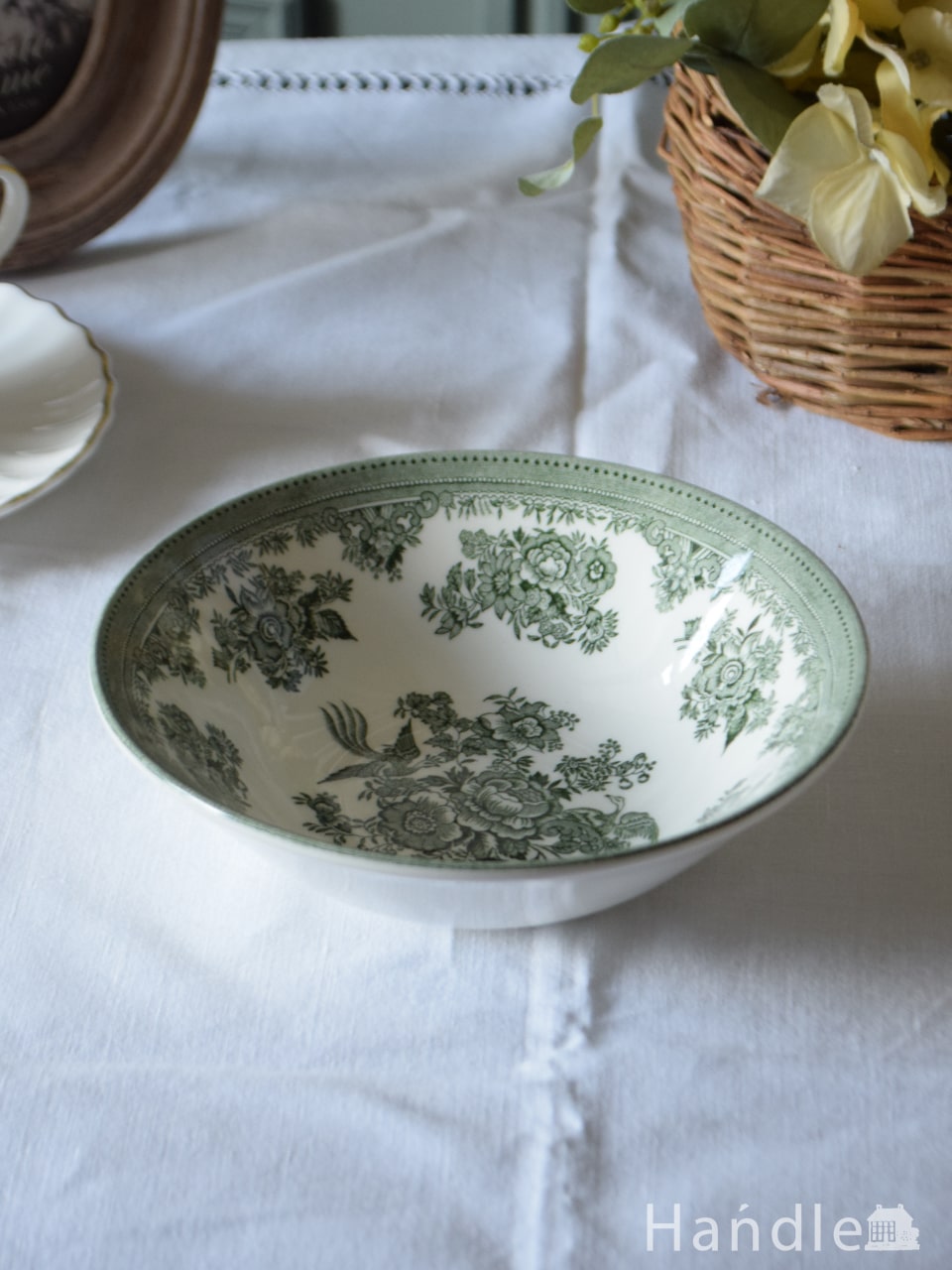 英国バーレイ社の食器、グリーンアジアティックフェザンツのシリアル