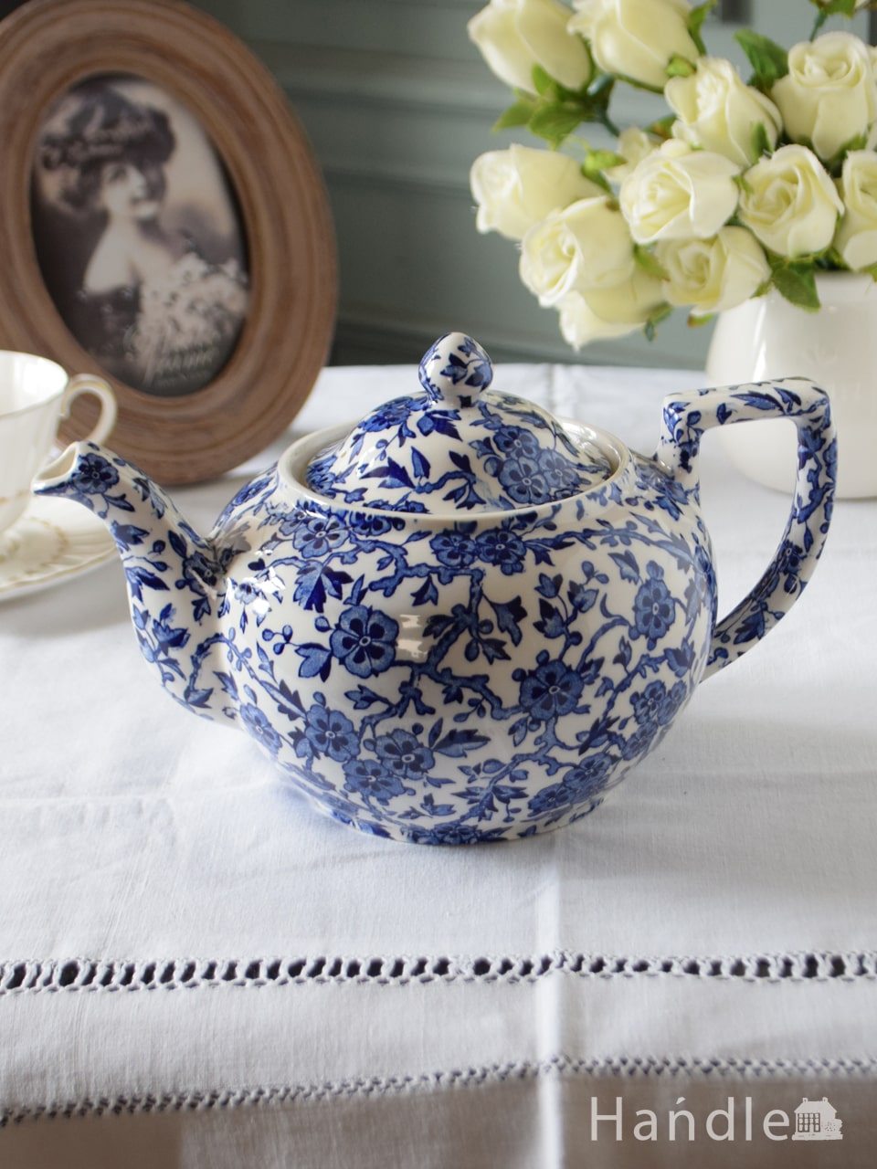 英国バーレイ社の食器、ブルーアーデンのスクエアディッシュ25cm(n1