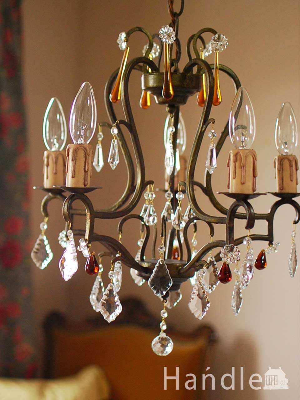 Handleオリジナル シャンデリア（5灯）（ラルム・Lサイズ）（E17