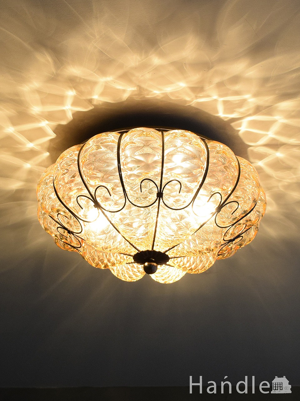 イタリアのおしゃれな照明、ヴェネチアで作られたハンドメイドの