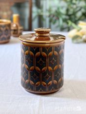 ホーンジーのアンティークのシュガーポット、HORNSEA「サフラン