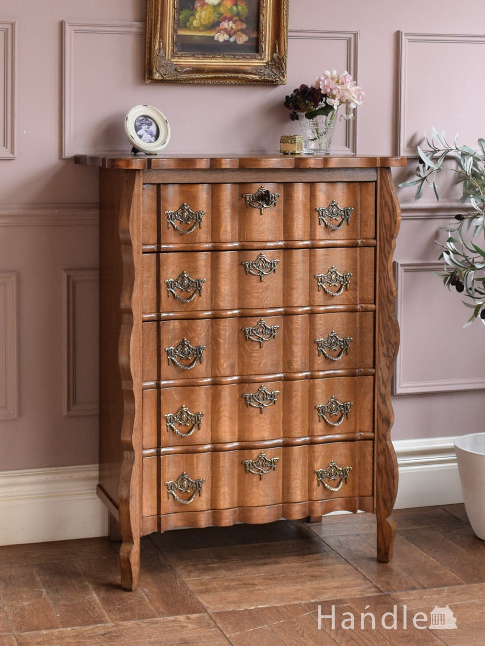 英国アンティークのドロワーチェスト、イギリスで見つけたタンス(q