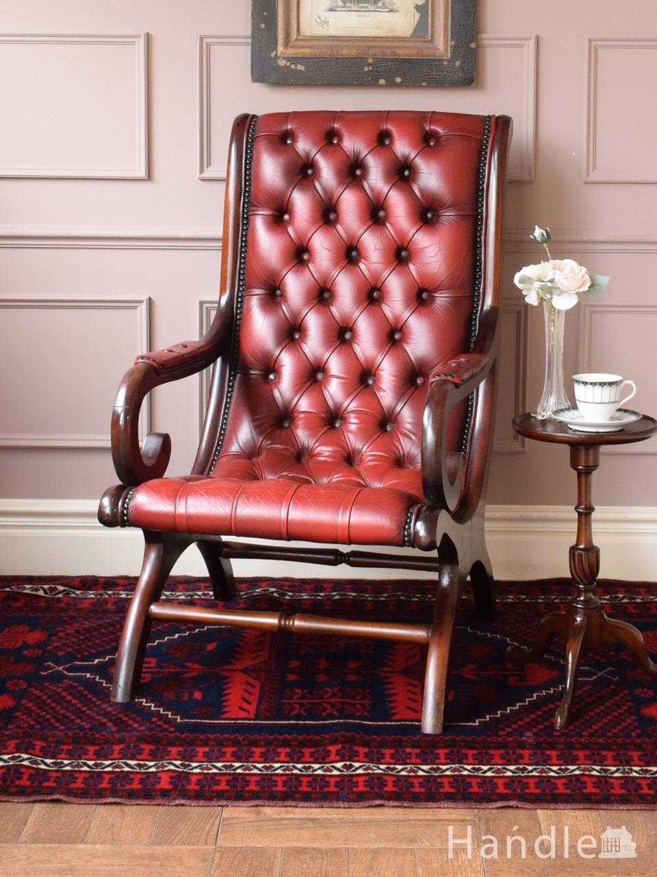 1970年代のアンティーク ウイングバックチェア(k-437-c)｜アンティーク