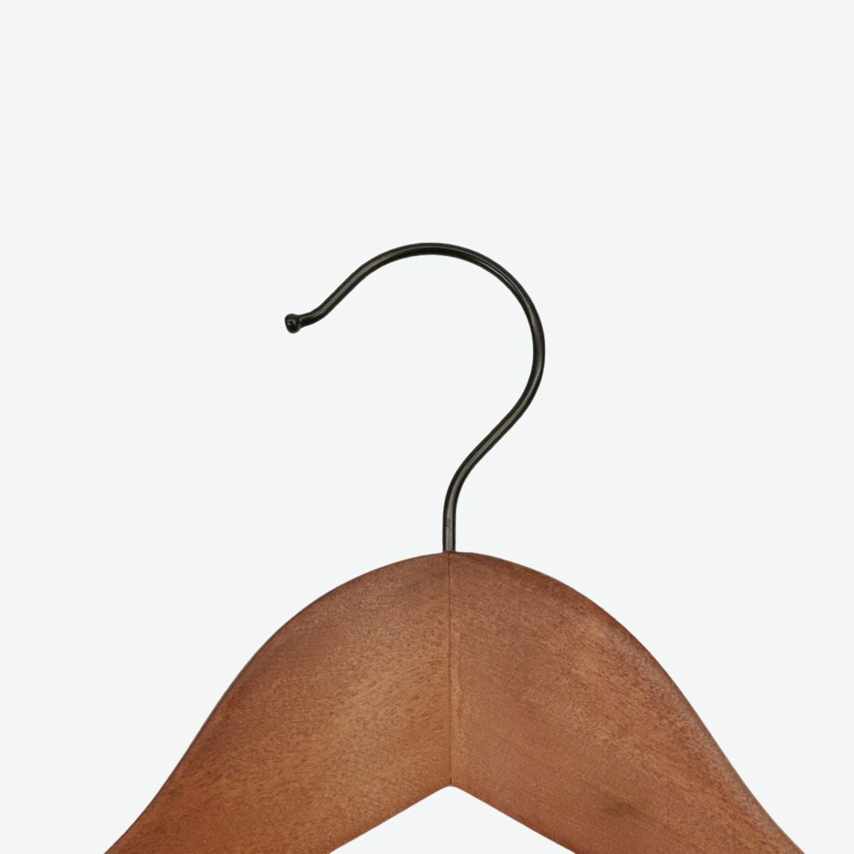 木製クリップ付きハンガー アンティークブラウン 42cm | ハンガー通販