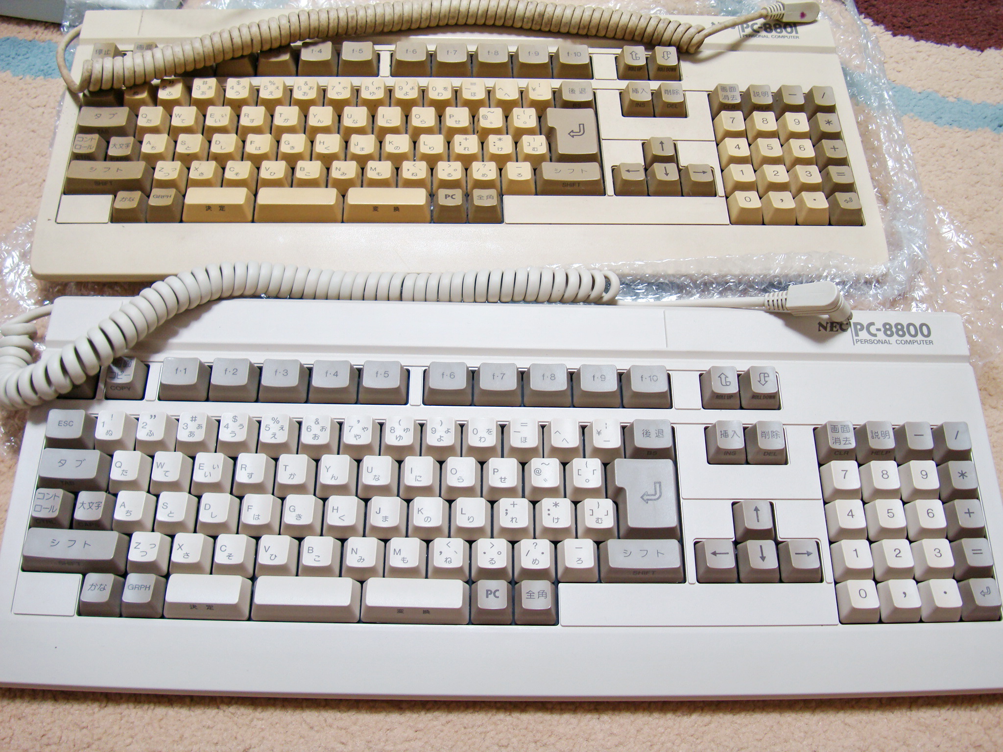 ホワイトニング加工したPC8801のキーボード: はにはにのヴィンテージ