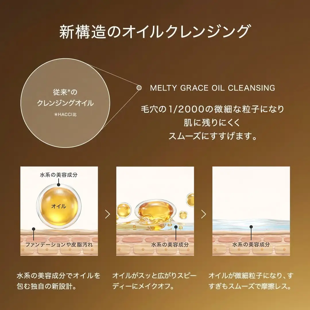 メルティグレース オイルクレンジング｜HACCI公式オンラインストア