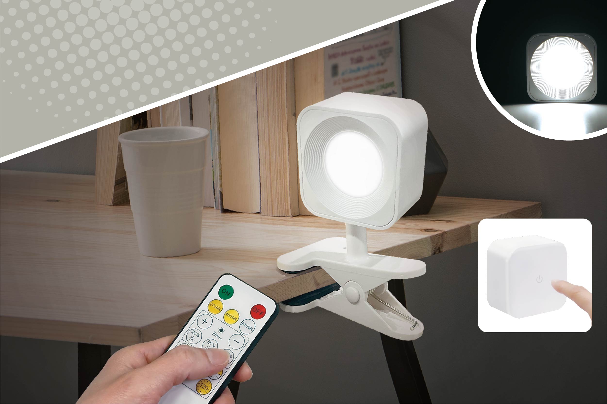 マグネット式クリップライト | 株式会社ハック