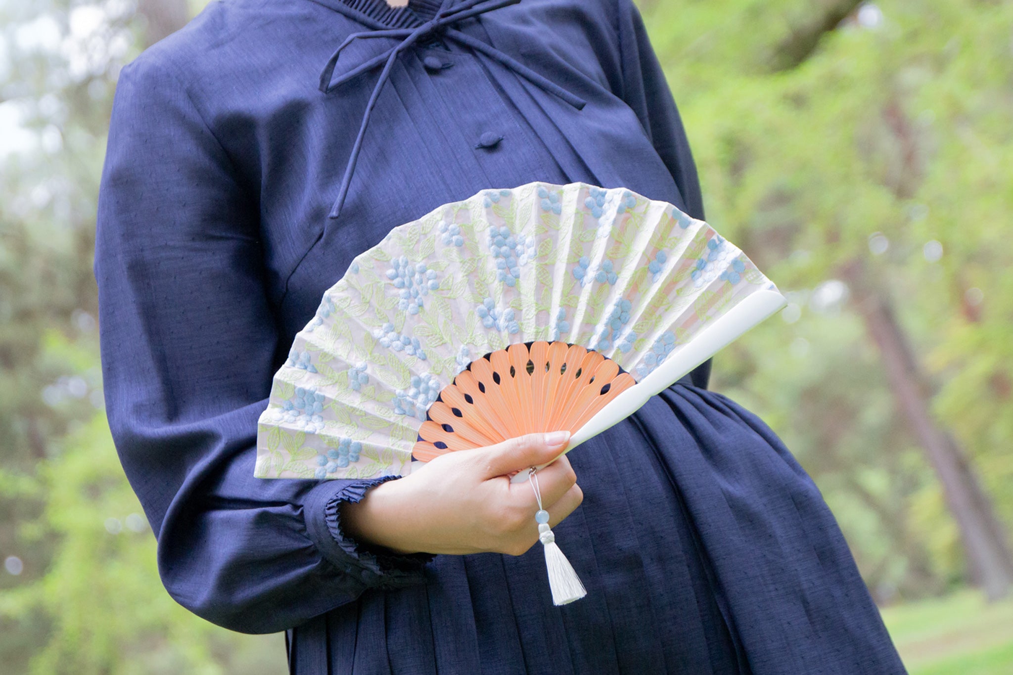 ミモザ 扇子セット（全3種類） – 白竹堂オンラインショップ