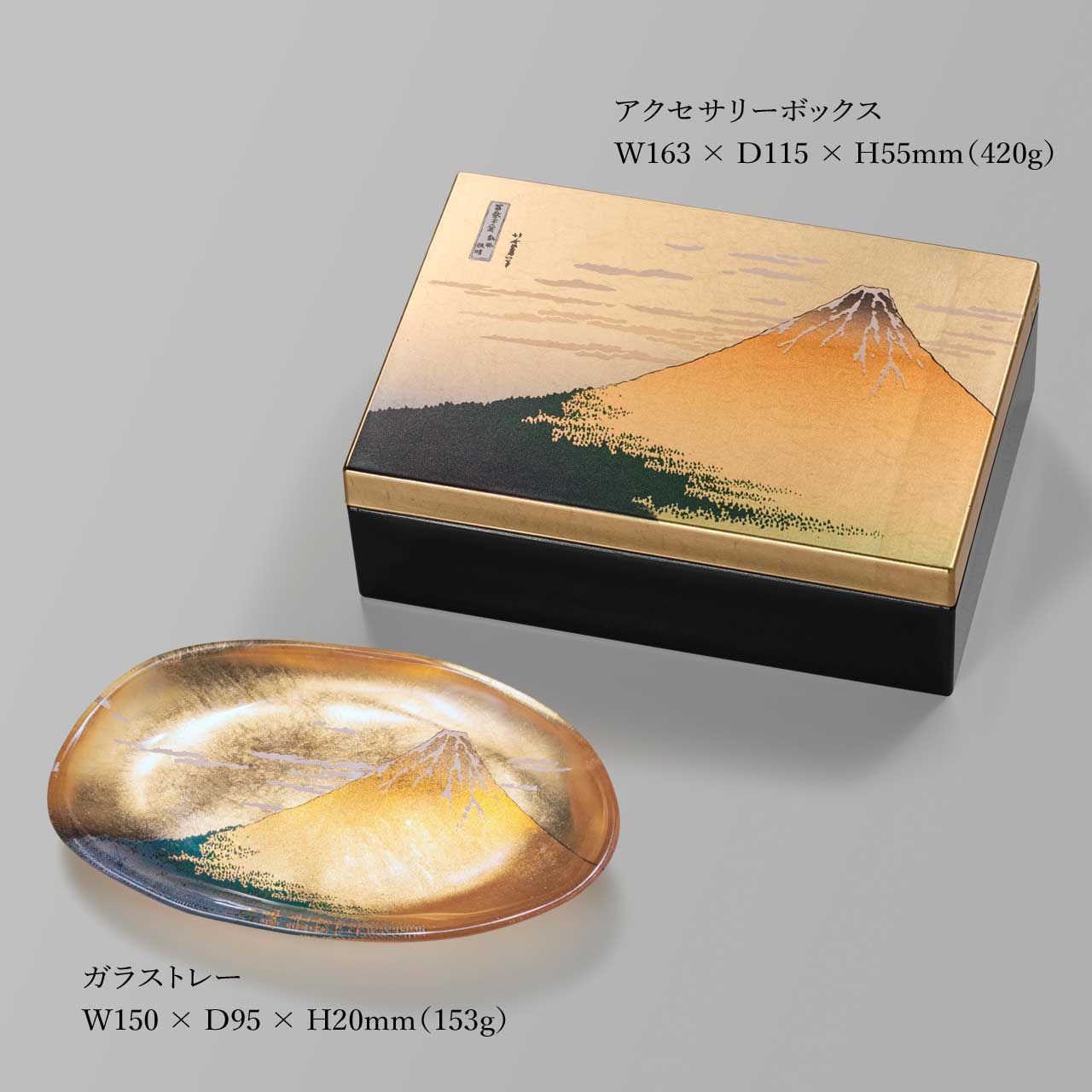 箔一 hakuichi 金箔 金沢箔 金沢 工芸品 葛飾北斎 赤富士アクセサリー