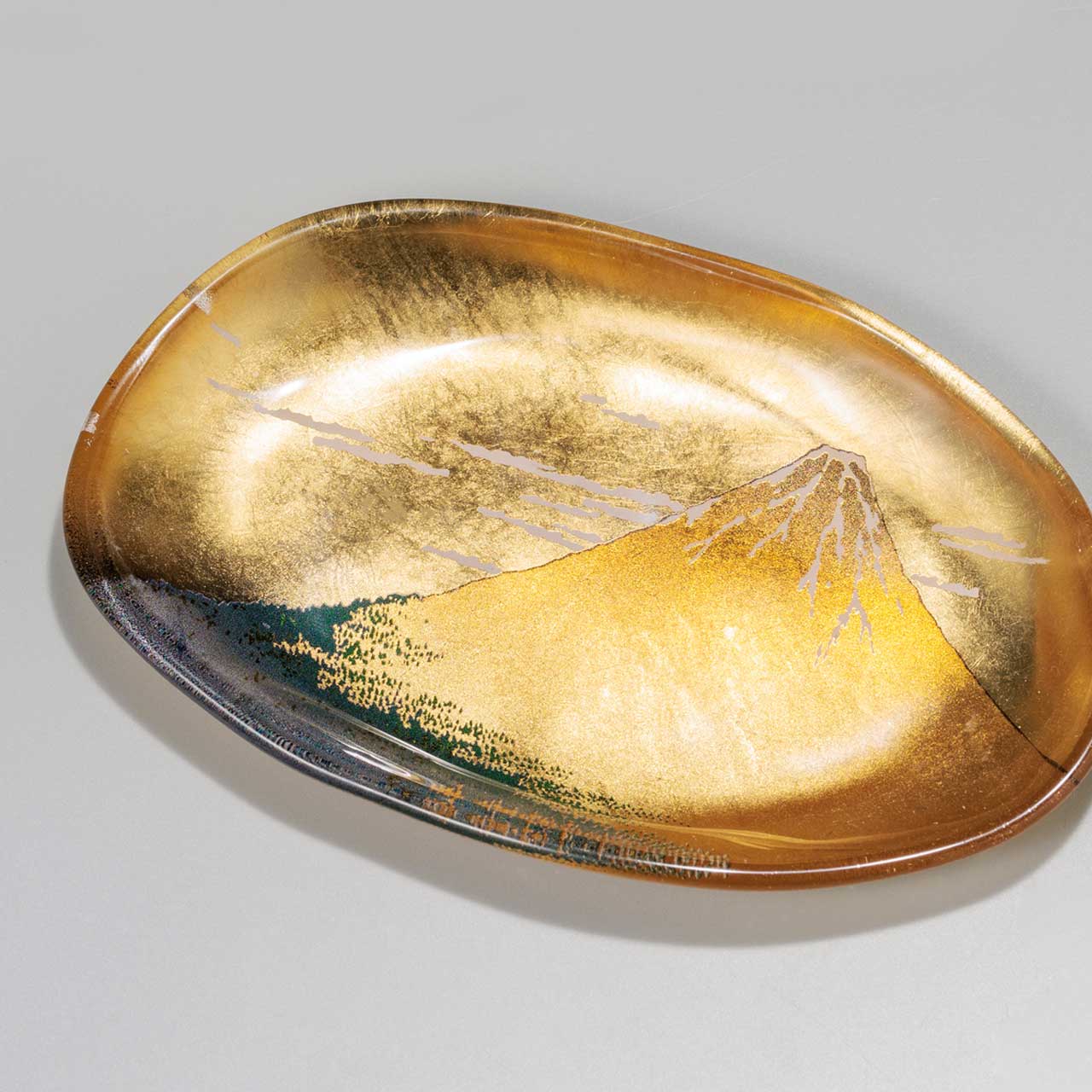 箔一 hakuichi 金箔 金沢箔 金沢 工芸品 箔名画 ガラストレー 赤富士