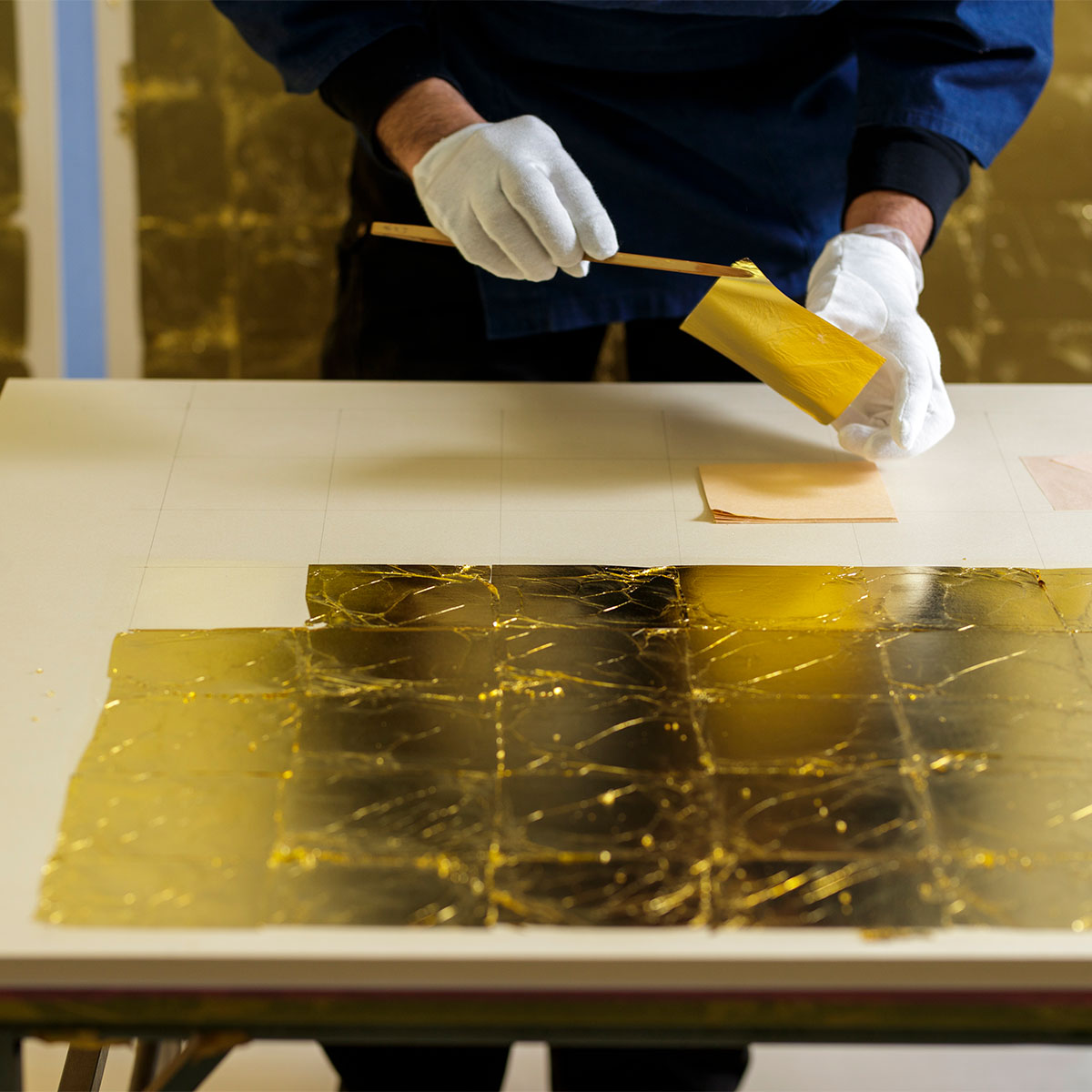 箔一 hakuichi 金箔 金沢箔 金沢 工芸品 金沢箔屏風 二曲小屏風