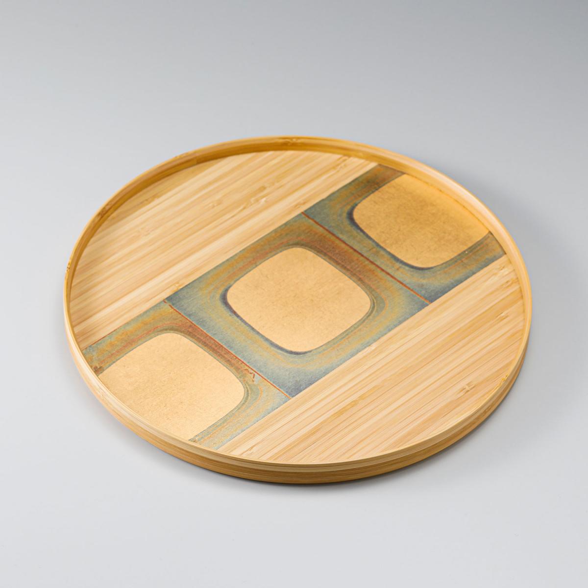 箔一 hakuichi 金箔 金沢箔 金沢 工芸品 古代箔 竹ラウンドトレイ