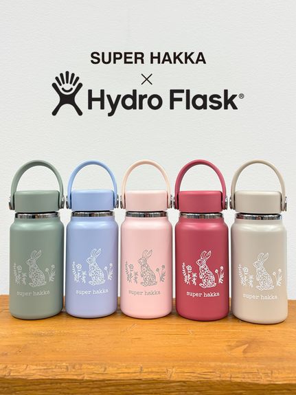 SUPER HAKKA×Hydro Flask フラワーラビットプリント ステンレスボトル