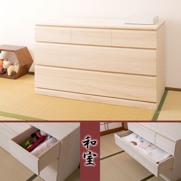 桐 チェスト 3段 日本製 大川家具 桐たんす タンス 三段 幅100 収納