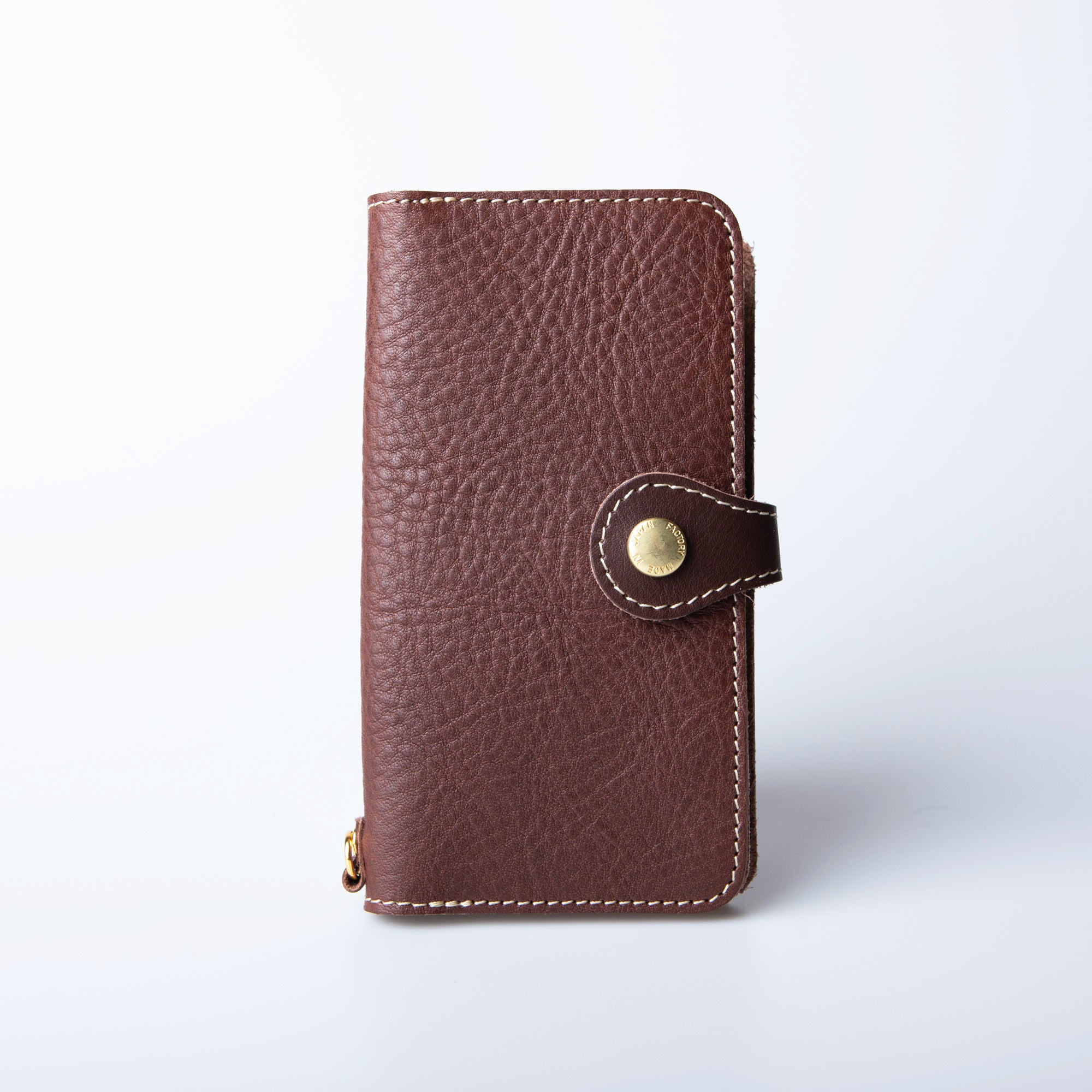 スマホケース 手帳型 栃木レザー シンプル JAPAN FACTORY iphone 15