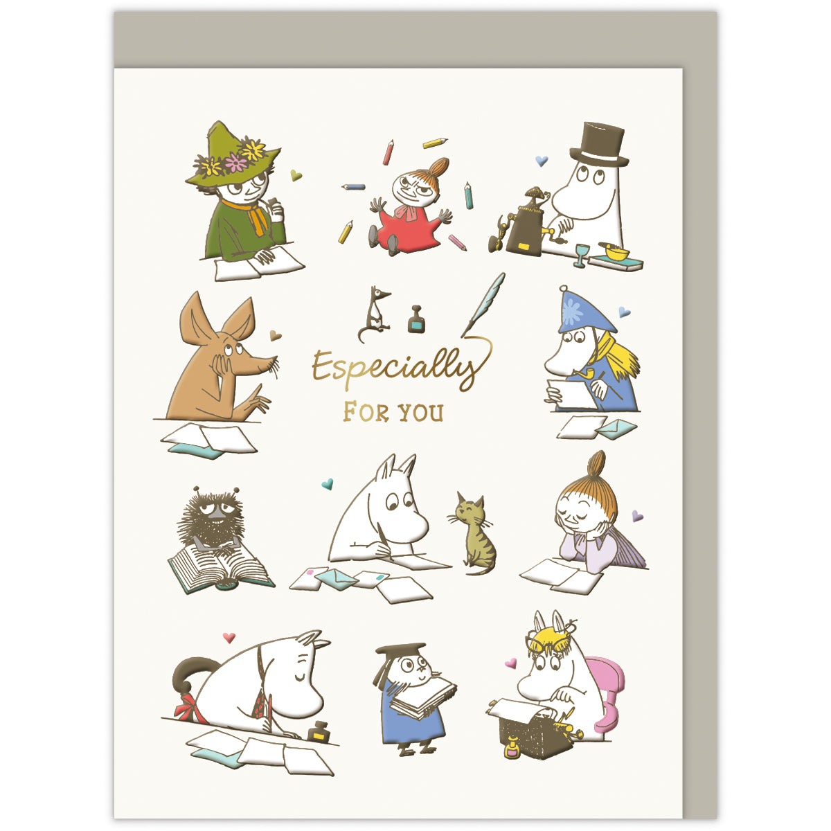 ムーミン お手紙【多目的／二つ折りカード】日本ホールマークの