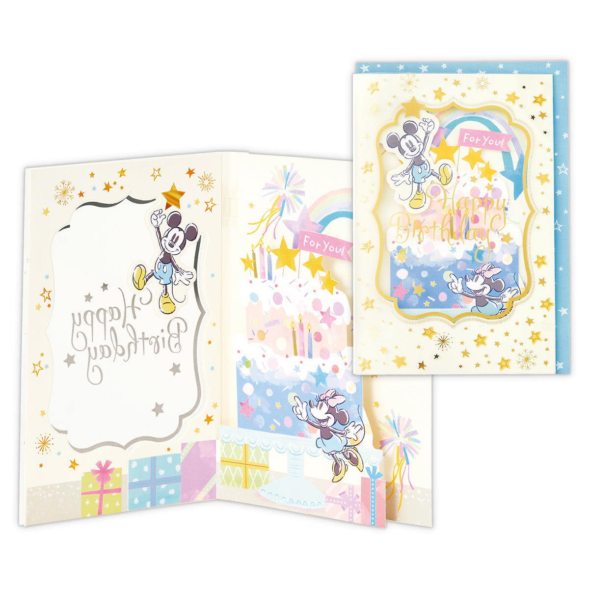 ディズニー APET ミッキーマウス＆ミニーマウス【誕生お祝い