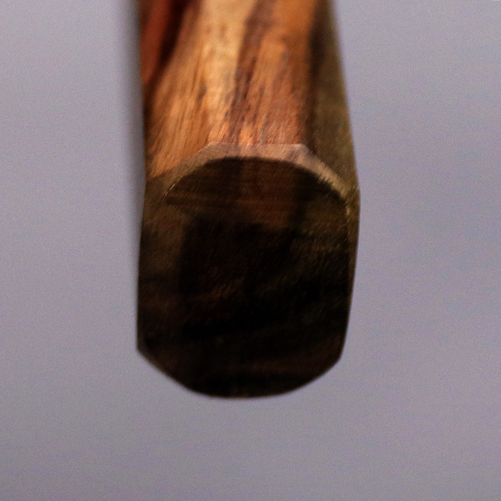 北岡英雄 墨流し 青紙鋼 出刃 包丁 4.5寸 紫檀八角柄 – HAGAKURE