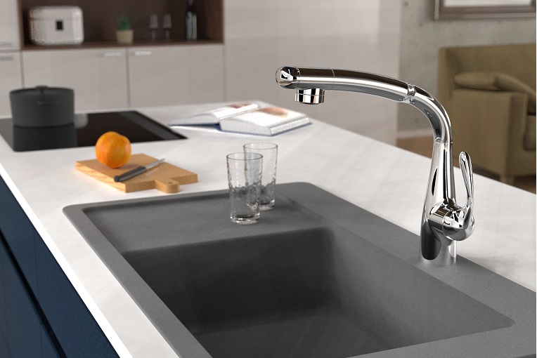 浄水器一体型】キッチン水栓 アレグロ [シャワー][ヘッド引出し