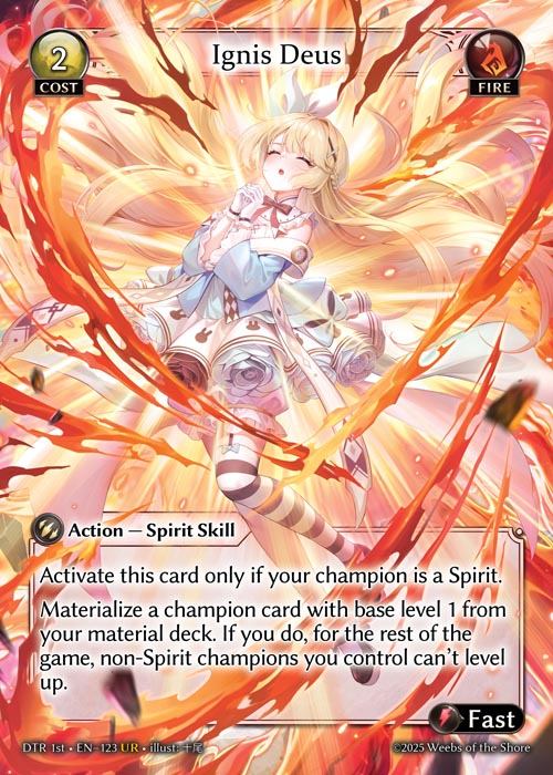 TCG専門店 蓮屋 MtG & FaB & GA / [Fire] Ignis Deus [DTR123-UR]