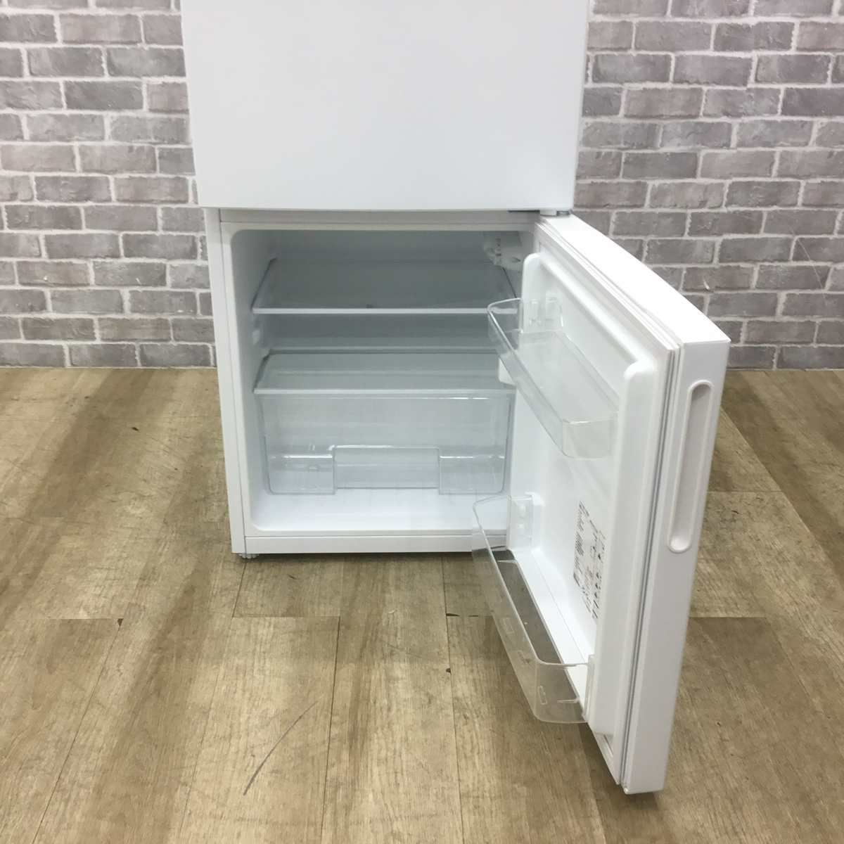 マクスゼン 冷蔵庫 2ドア 87L 右開き ホワイト JR087ML01WH 2021年製