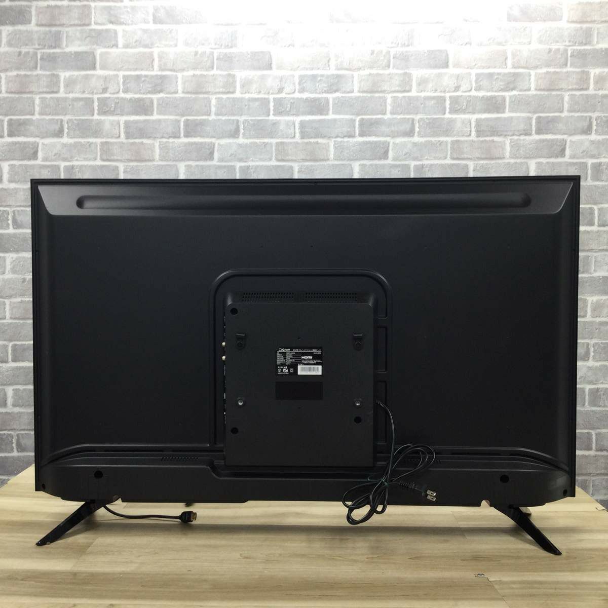 ヤマゼン Qriom 43V型 液晶テレビ ブラック QRT-43W2K 2020年製