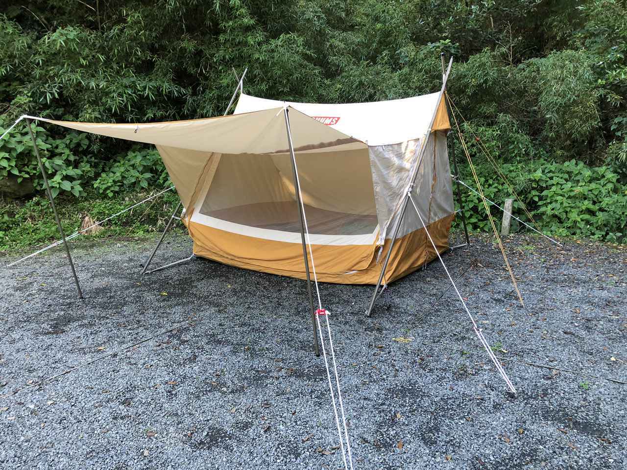 チャムス】「エーフレームテントT/C 4」レビュー おしゃれでかわいい