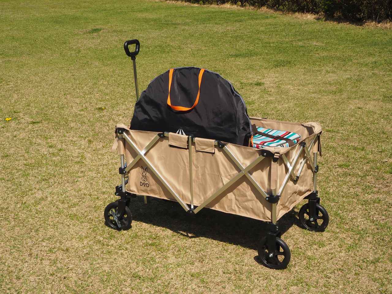 徹底レビュー】オシャレなDODアルミキャリーワゴンが超便利！ 軽量