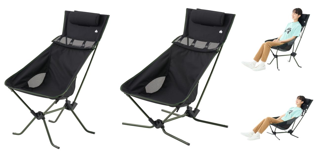 ロゴスに「4WAY」のハイバックチェアが仲間入り！高さ・リクライニング