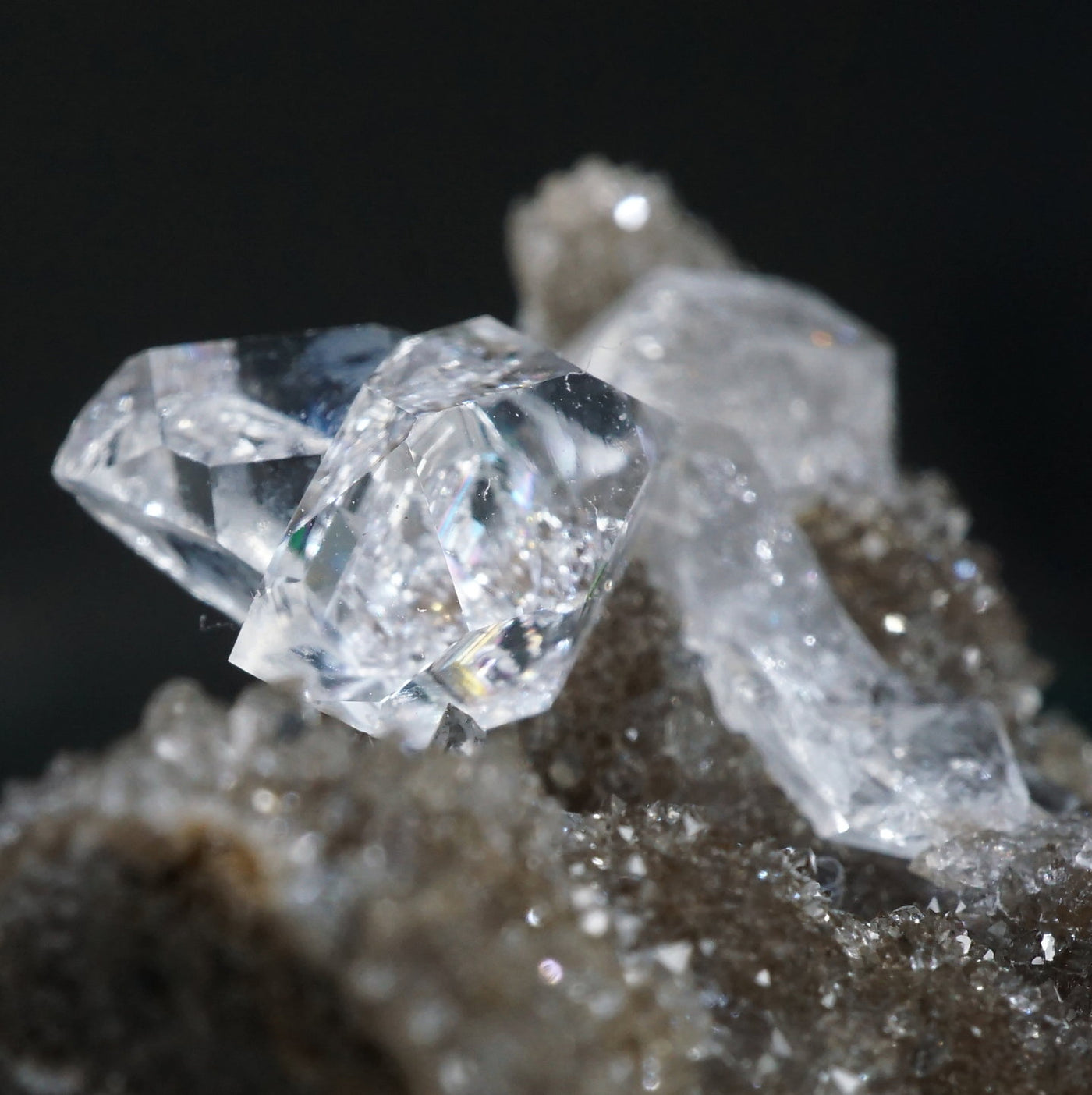 母岩付きハーキマーダイヤモンド(水晶) – 天然石ハッピーギフト