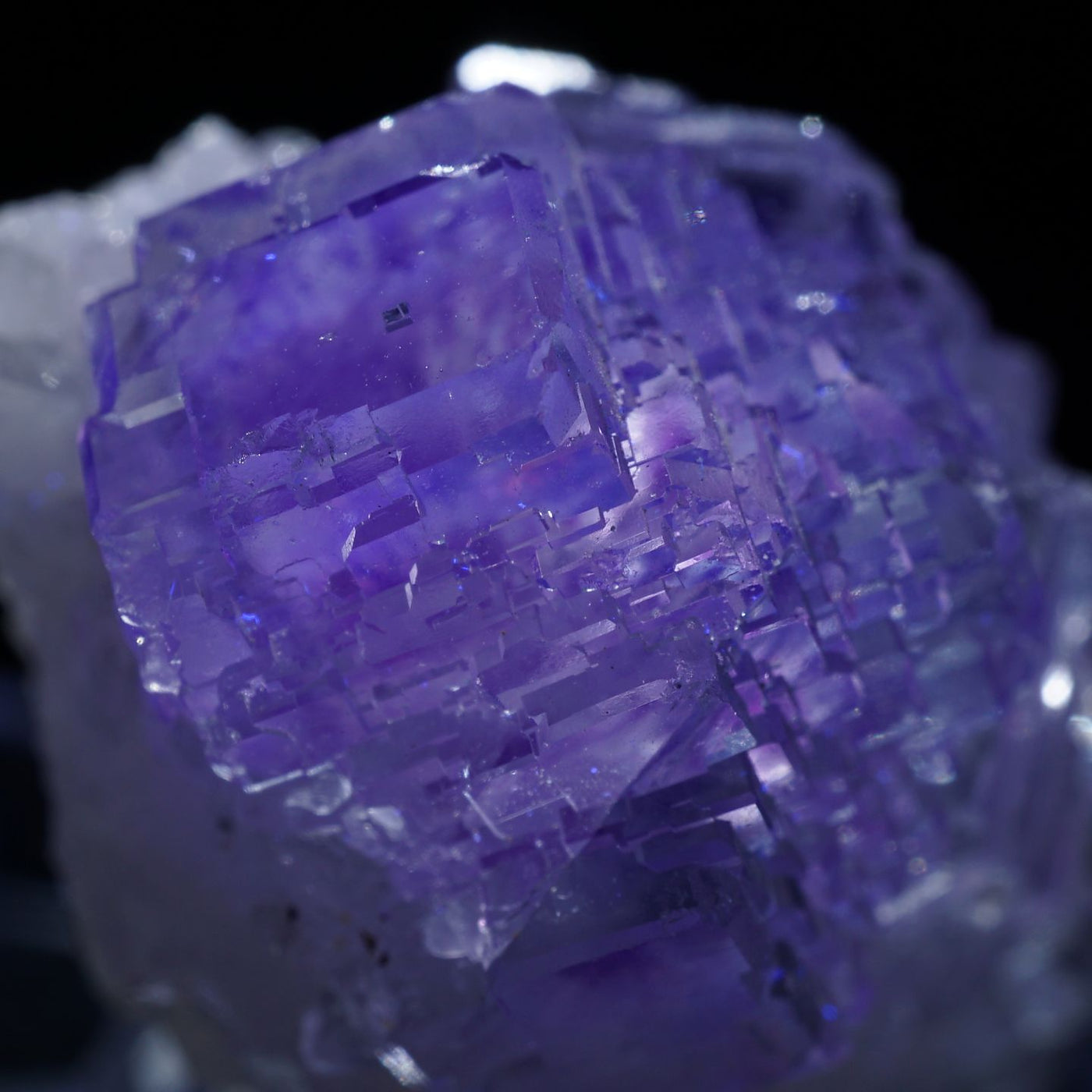 中国 湖南省 上堡(Shangbao)鉱山産 フローライト ・水晶 – 天然石