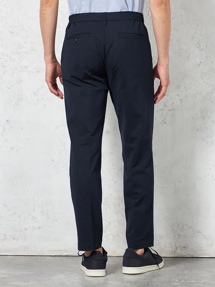 ネイビー】上下セットアップ ブレサブルクール 通気清涼 無地 春夏