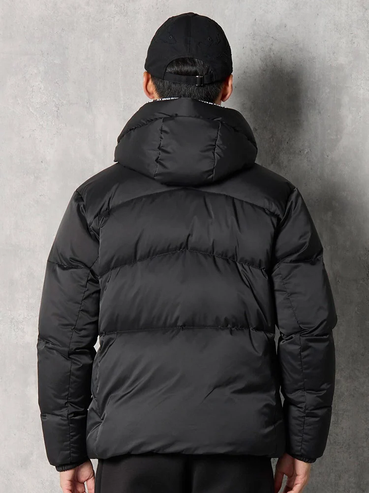 ブラック 【1PIU1UGUALE3 RELAX】LOGO ジップダウンジャケット 秋冬