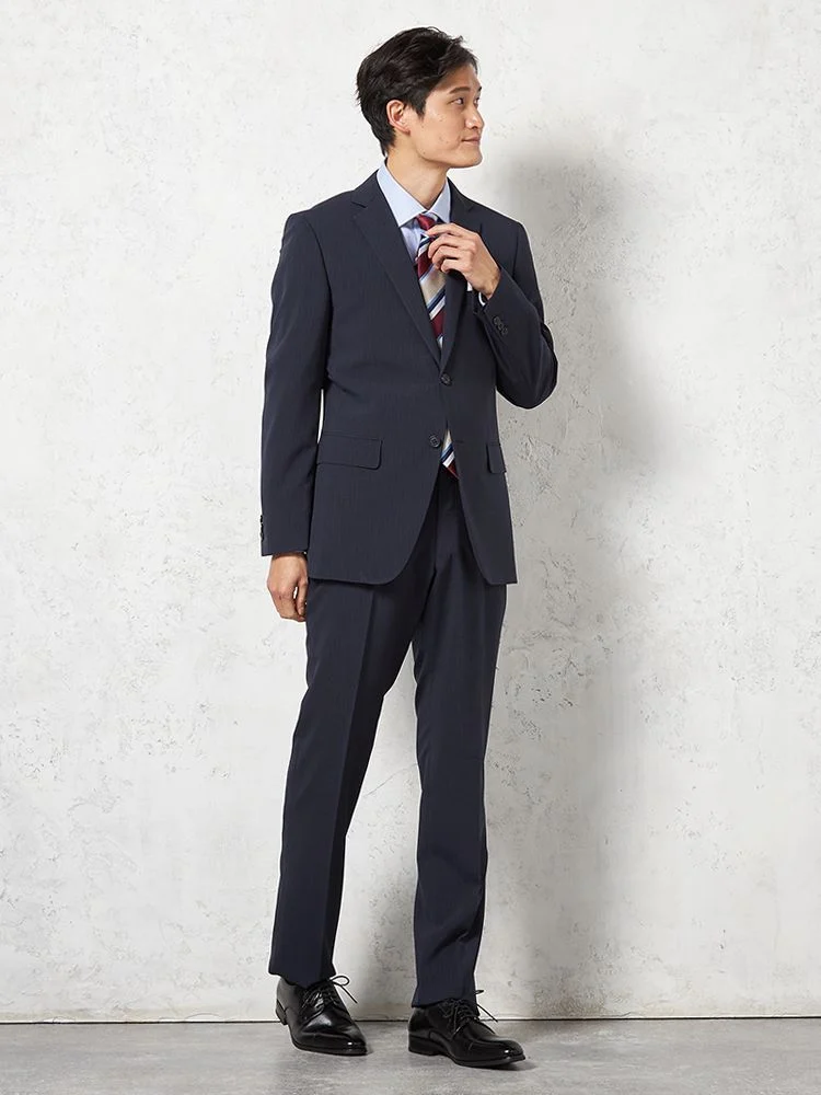 WEB限定】スーツ 2つボタン4WAYストレッチ 上下ウォッシャブル