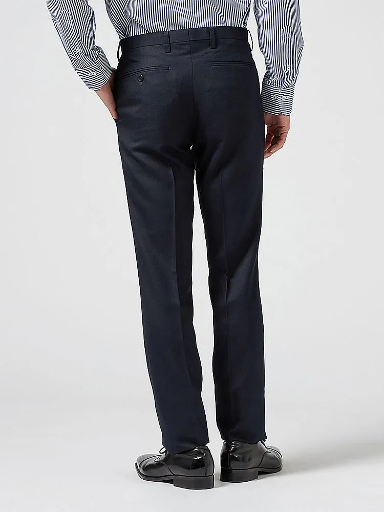 ブラック 【ウォッシャブル】パンツ ノータック サキソニースラックス