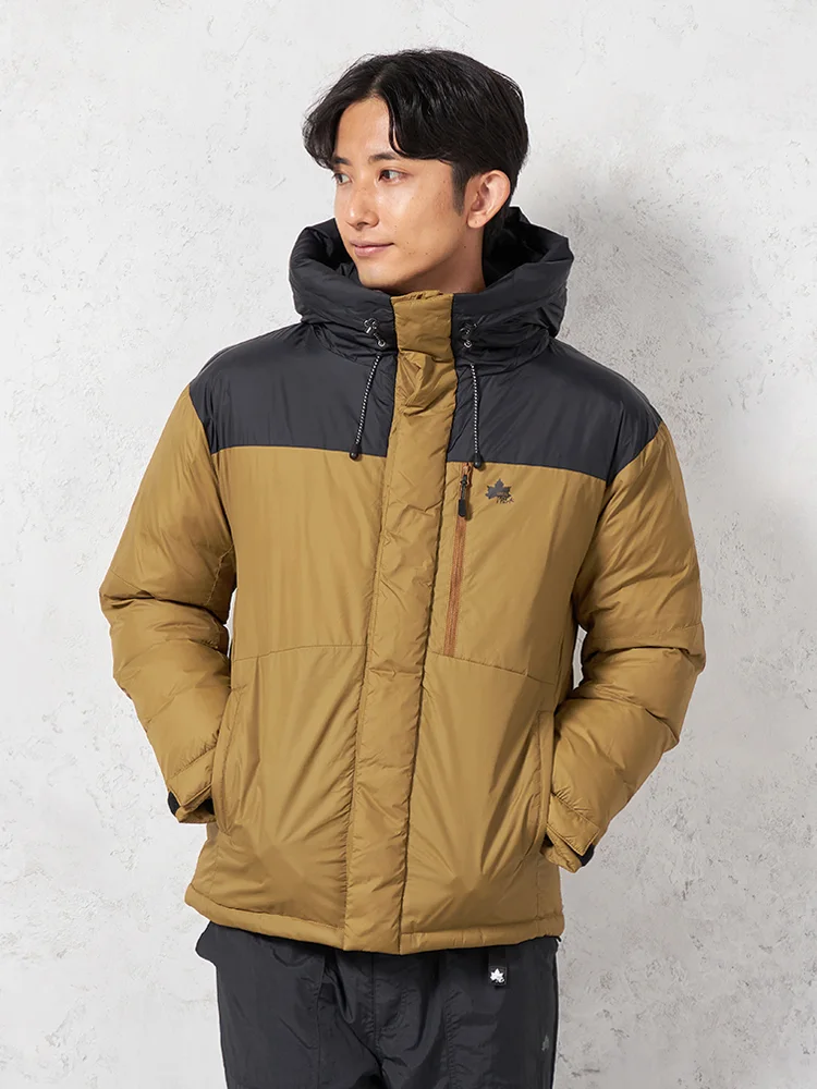 ブラウン 【LOGOS-ロゴス-】 中綿パーカー 蓄熱中綿サーモア使用