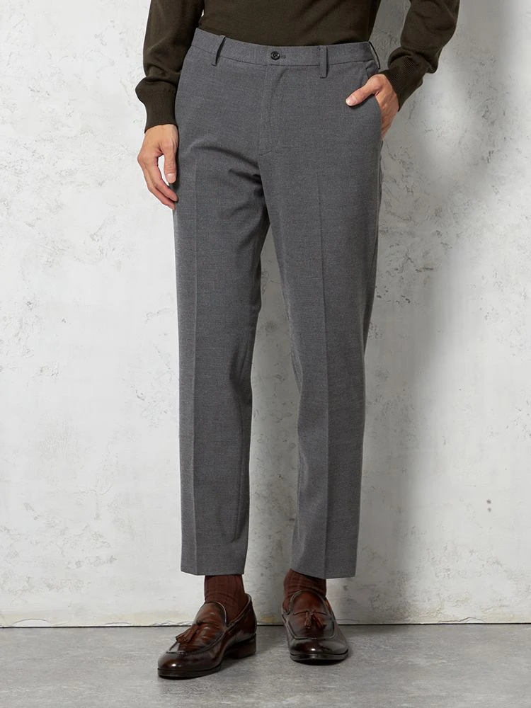 M．グレー 【ウォッシャブル】パンツ デレガント素材 ストレッチ