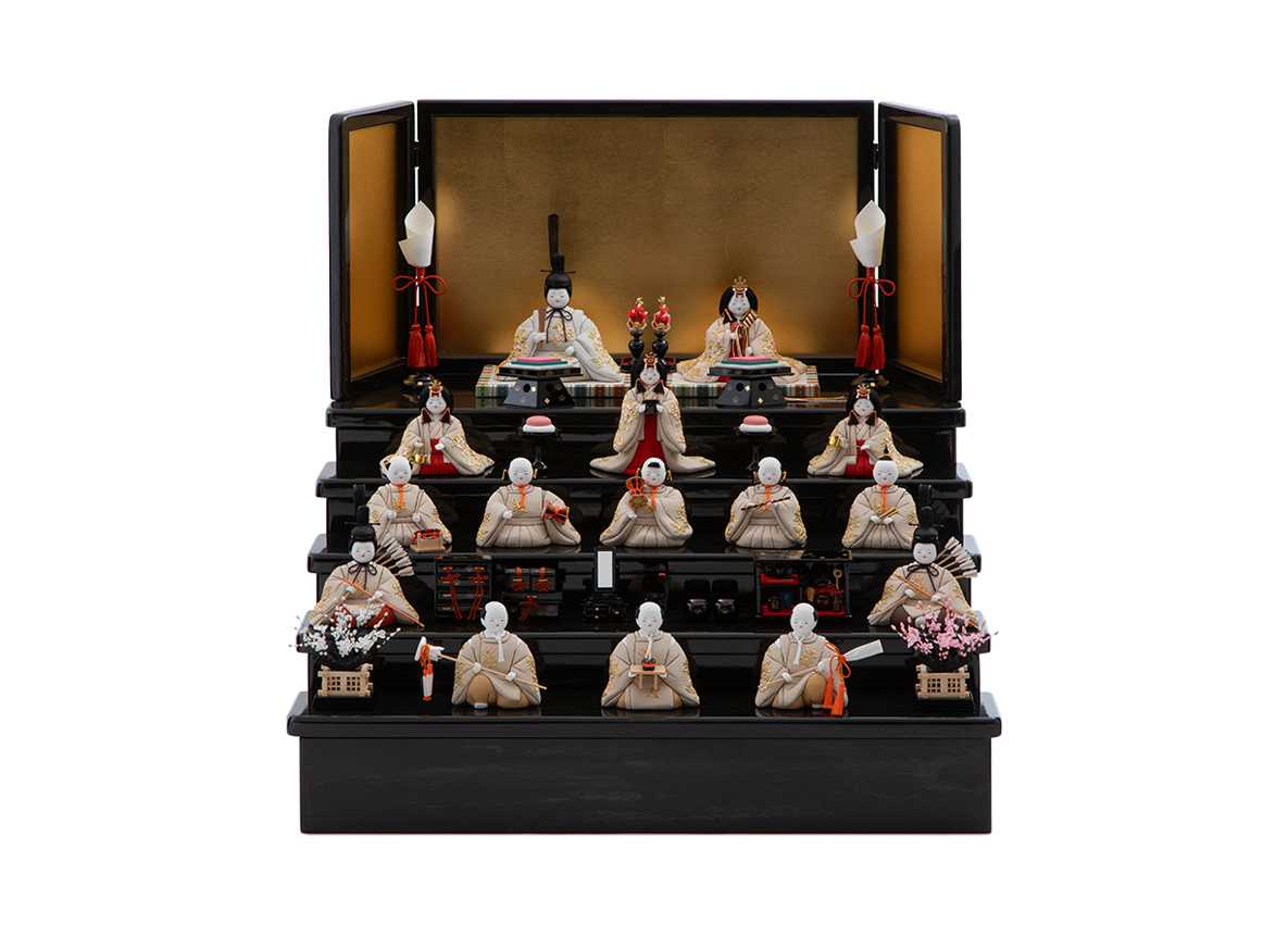 珖琳雛 本金箔蒔絵 | 五色 雛人形・五月人形の原孝洲