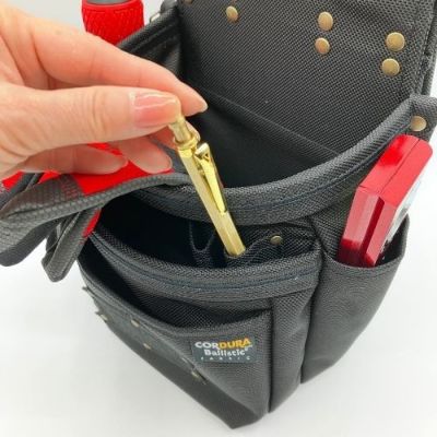 KINCKS】コーデュラバリスティック生地 チェーンタイプ3段腰袋 BA