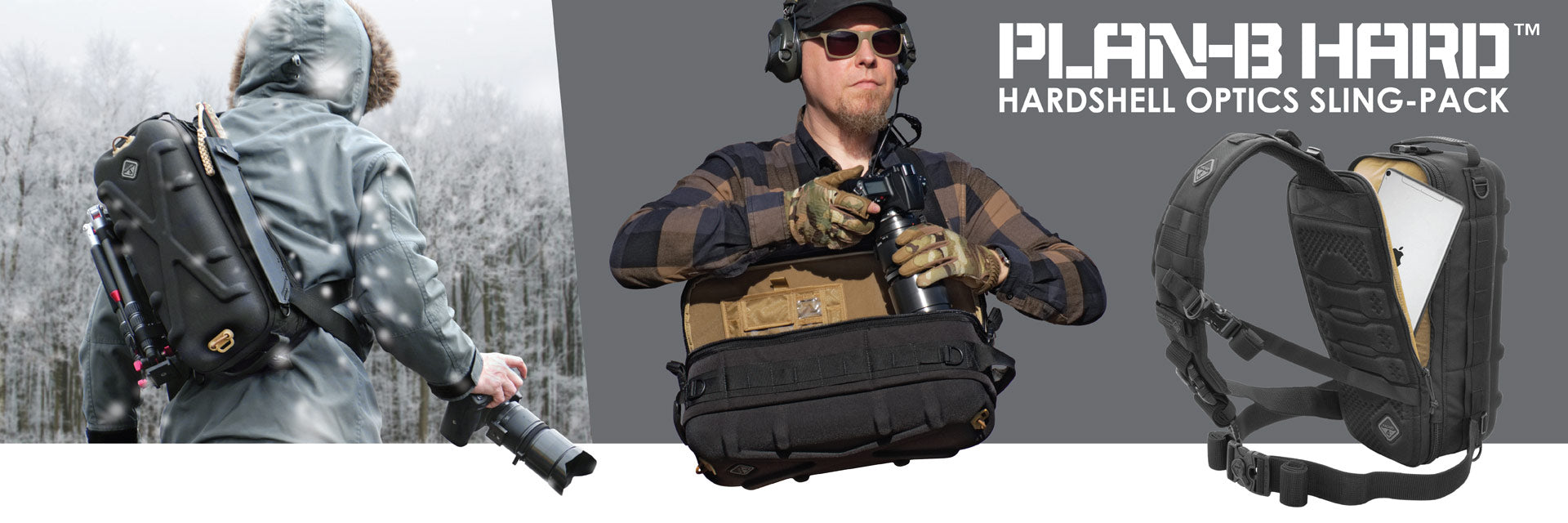 Plan-B Hard™ - Evac™ Series Go-Bag Shell Sling-Pack by Hazard 4