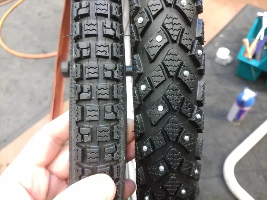 自転車にも冬タイヤあります！｜バイク・自転車の購入修理ならハヤサカ