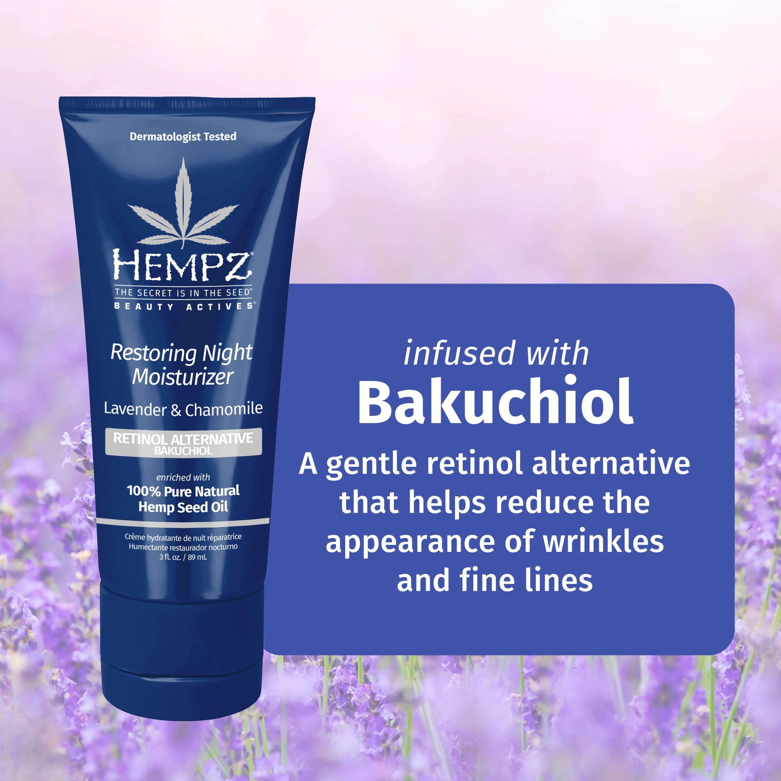 Hempz Lavender & Chamomile Herbal Restoring Night Moisturizing