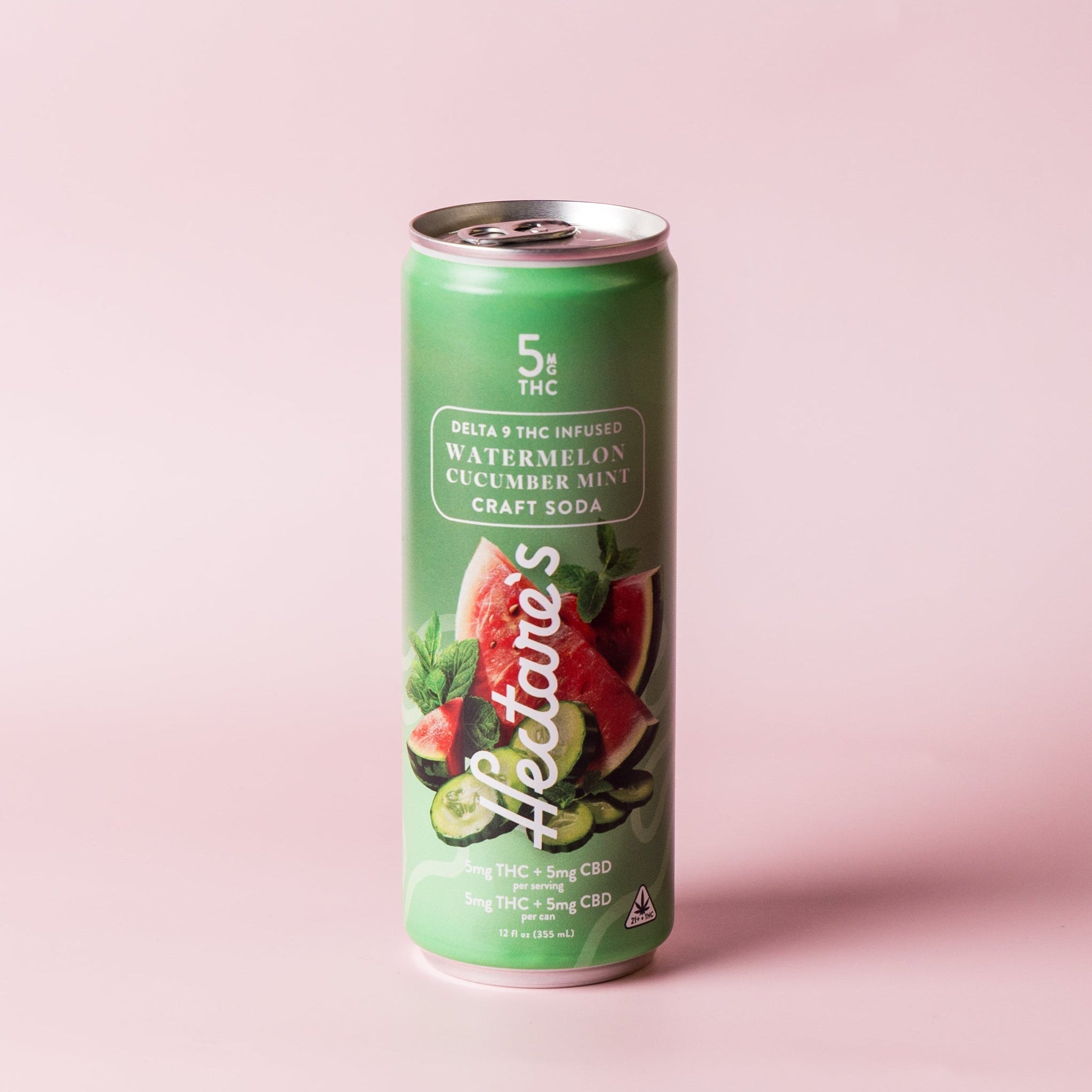 Watermelon Cucumber Mint Delta 9 Craft Soda 5mg- Hectares