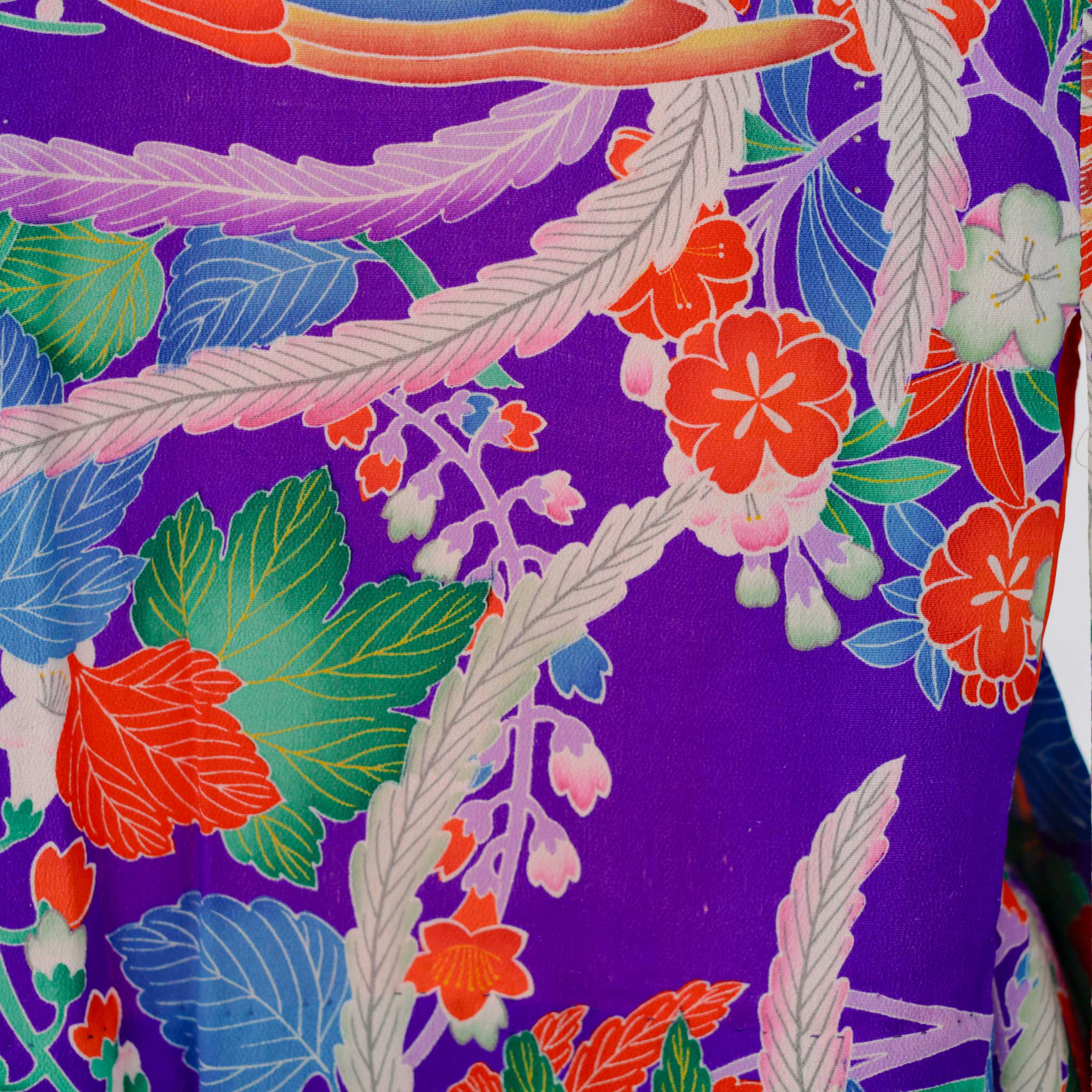 七五三 | 3歳 | アンティーク着物（紫・総柄） | 子供のおしゃれな