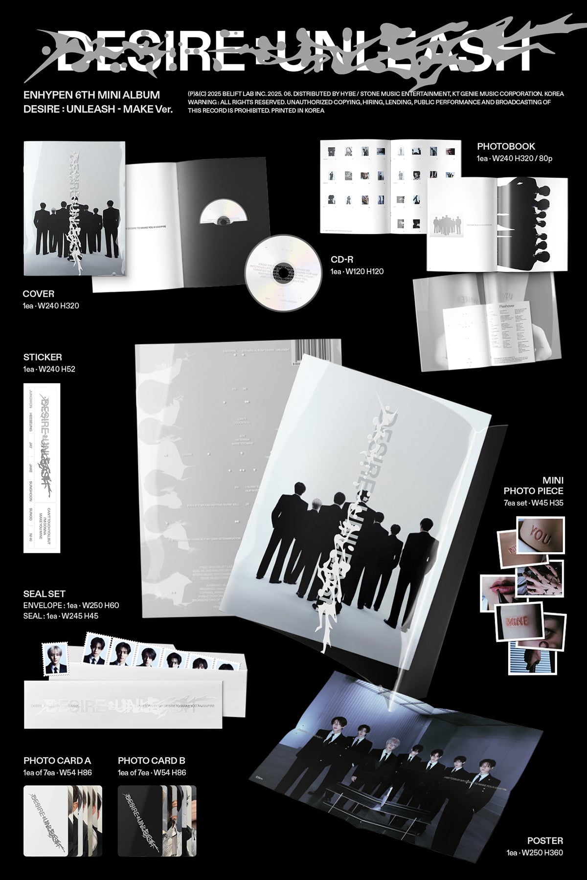 Lucky Draw] ENHYPEN - DESIRE : UNLEASH – hello82.shop