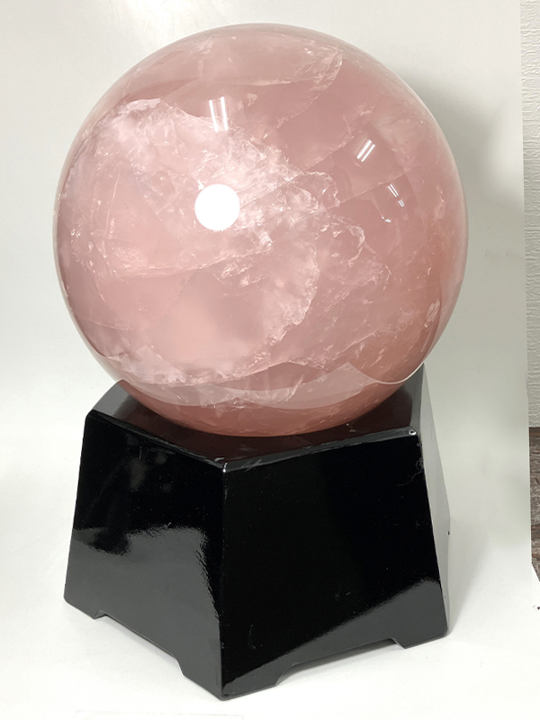 天然石 ローズクォーツ 龍玉（ドラゴンボール）直径67mm 【公式通販】