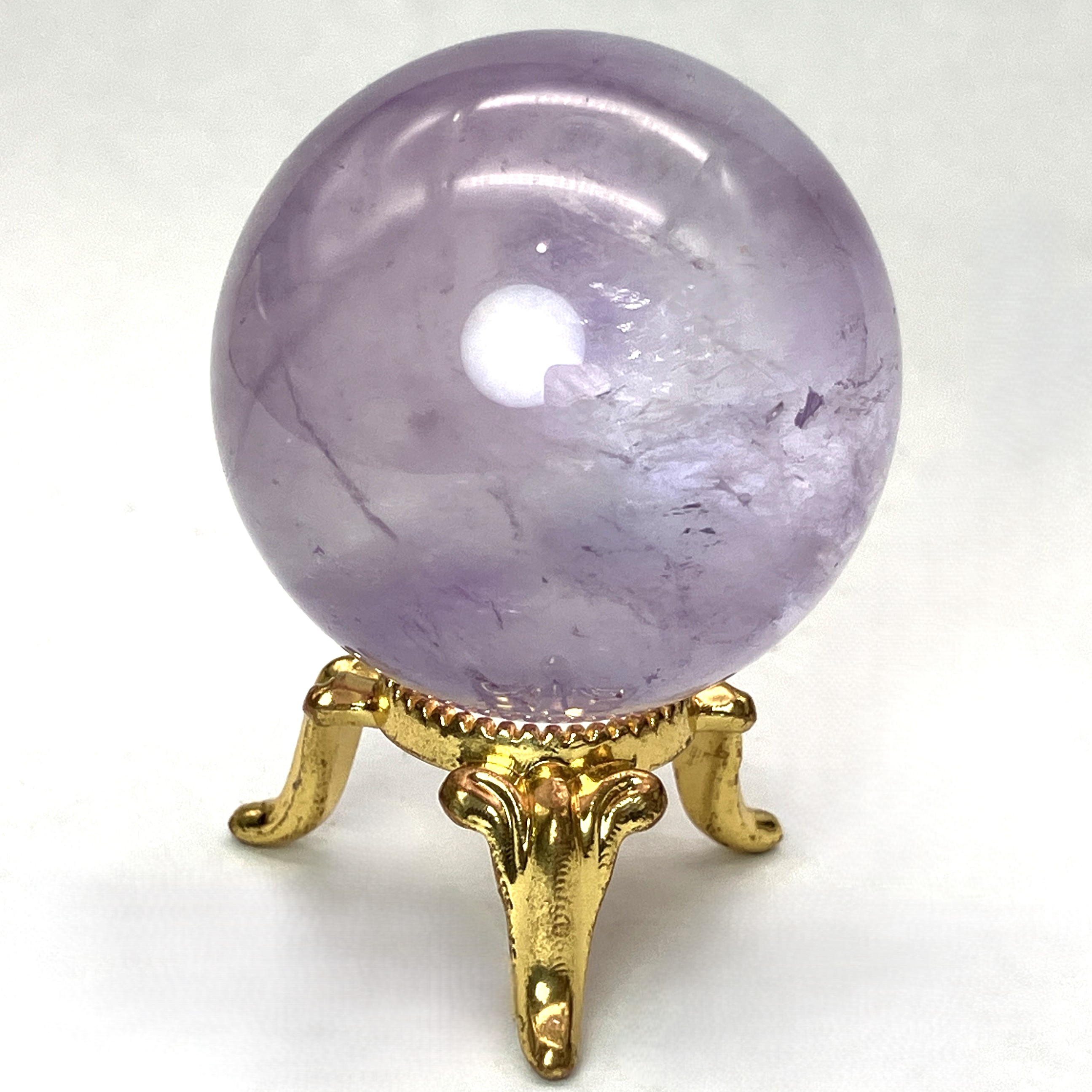 ラベンダーアメジスト 丸玉 約60g No,4692｜置物/彫り物 | 天然石