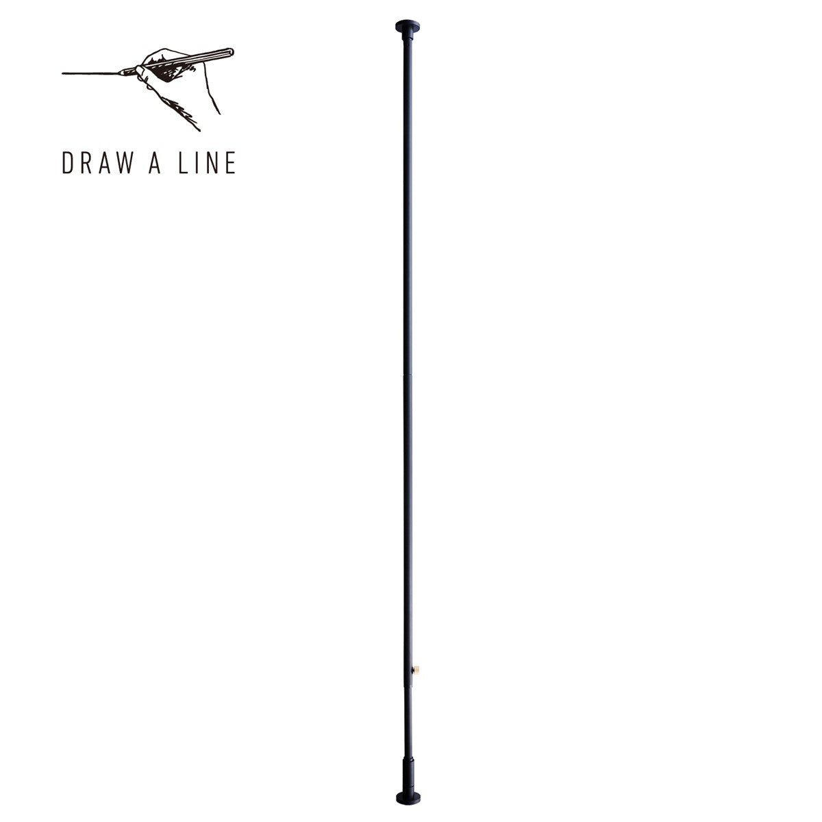 Draw a Line | Tension Rod C | 78.8 to 108.3 in | Vertical Mounting