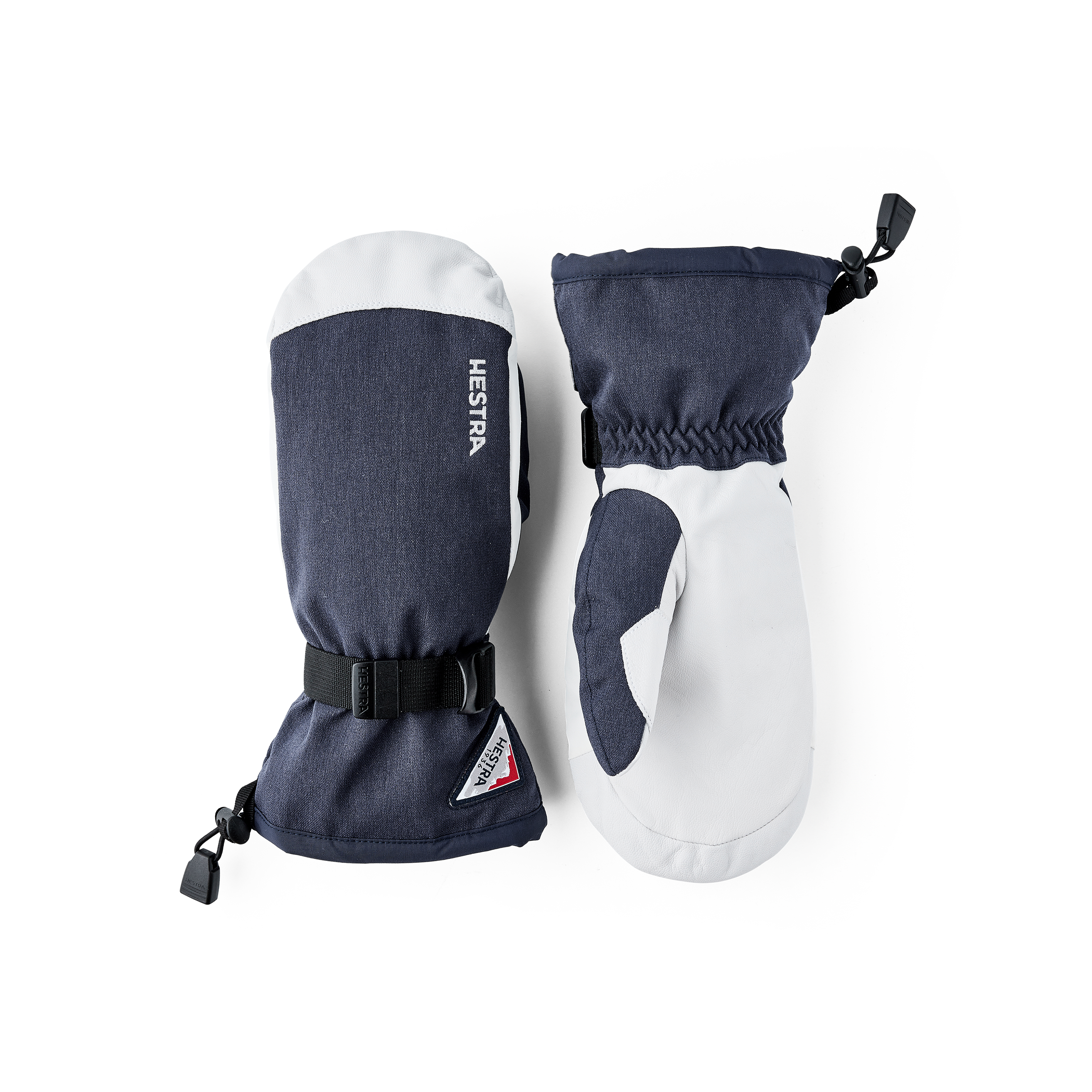 Powder Gauntlet - mitt - Navy & offwhite | Hestra Gloves